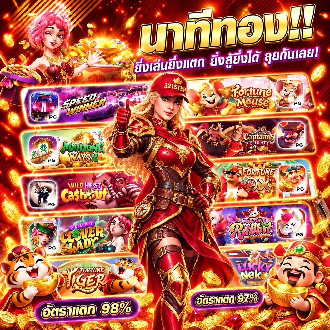 ทดลองเกม Pragmatic Play บน 321STEP